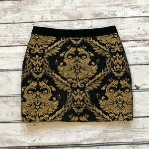 Endless Rose Gold Embroidered Mini Skirt size M